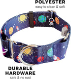 Downtown Pet Supply - Martingale Collar for Dogs - Dog Training Collar - Big, Wide & Thick Dog Collar - Escape-Proof, Weatherproof, Durable and Comfortable - Space - Medium Dog Collar