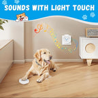 Dog Doorbell, Wireless Ring Bell to Go Outside, IP55 Waterproof Buttons, 55 Melodies, 4 Volume Levels & 950ft Range (White, 2 Recievers 2 Transmitters)