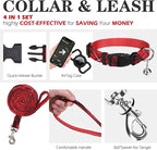 EXPAWLORER Classic Plaid Puppy Harness - Small Dog Harness and Leash Set - Dog Collar and Leash Set with AirTag Holder, Soft Padded Step in Dog Vest Harness No Pull Reflective for Outdoor, Red XXS