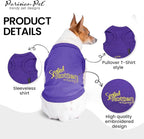 Parisian Pet Dog Shirt – 100% Cotton Shirts for Small Dogs – Sleeveless Spoiled Rotten Puppy Clothes – Lightweight and Breathable Dog Apparel – Funny Dogs Clothes - Stretchy Purple Pet T Shirts
