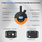 RPZ Dog Shock Collar with Remote Control, Dog Training Collar, E Vibration Collar for Large Medium Small Dogs, 4 Training Modes Rechargeable IPX7 Waterproof 4200FT, 1pcs