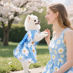 choyaxo Floral Dog Dress Cute Dog Skirt Pet Dress Summer Pet Clothes for Puppy Small Cats