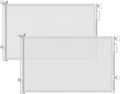Retractable Baby Gates 2 Pack, 55" Wide Mesh Dog Gate Indoor, 34" Tall Gate for Stairs Doorways Hallways Deck, Child Pet Safety Gate for Indoor Outdoor Home Use, White