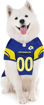 Pets First NFL Los Angeles Rams Dog Jersey, Size Small, Football Shirt Costume for Pet, Dog Sports T-Shirt, NFL Team Clothing for Cats, Licensed Pet Apparel Available in 7 Sizes and 32 Teams