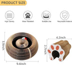 SEPAZON Kitlty Cat Toys Kurliz Cat Scratcher, Magic Organ Cat Scratching Board, Recyclable Cardboard Scratch Pad for Bored Indoor Cats Accordion Interactive Toys for Pet Claw Care