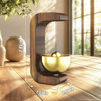 Magnetic Shopkeepers Bell for Door Opening – Decorative Wooden Chime with Brass Bell,Easy Magnetic Mount for Home,Office,Café,Store,and Garden – Ideal for Housewarming or Gift
