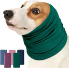 Nanaki Dog Calming Hoodie Ear Wraps for Dogs, Fireworks Ear Protection Head Muffs Doggy Warp Anxiety Relief, Doggy Hematoma Wrap, Pet Head Cover for Grooming and Force Drying Bathing Pet Protector