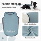 Dog Shirt, Cooling Vest Lightweight Breathable, Dog T-Shirts All-Season UV Protection Pet Clothes Quick Dry Soft Stretchy Pet Shirt Vest For Small Medium Large Dogs (Misty Glade 1PC, X-Large)