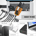 Shock Collar Charger Replacement Compatible with Bousnic, Mini Educator, Dogrook, Slopehill, Patpet, Petspy, 11-in-1 Collar USB Charging Cable for E Collar, Bark Collar and Other Training Systems