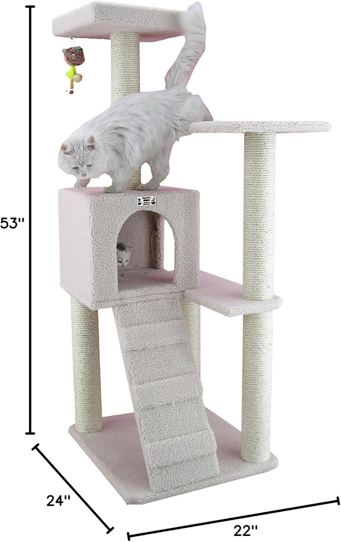 Armarkat B5301 53-Inch Cat Tree, Ivory