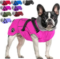 Doglay Dog Coat with Harness, Reflective Warm Dog Jacket Waterproof Puppy Winter Coat for Cold Weather, Adjustable Fleece Jacket for Small Medium Large Dogs