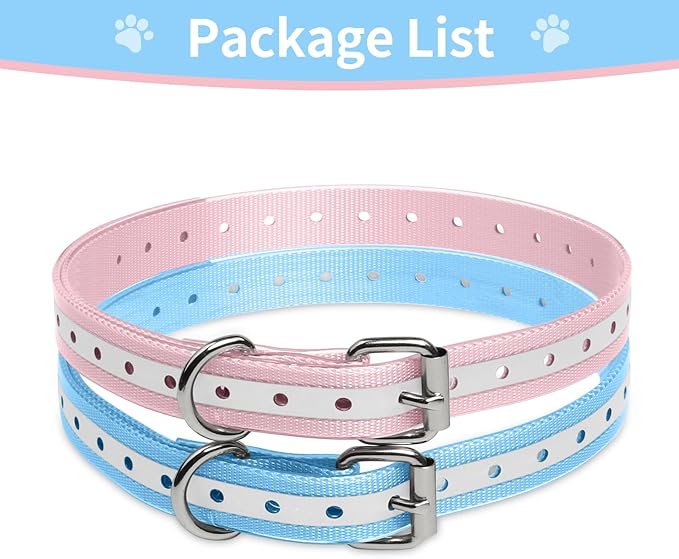 Modern Stylish 3/4" E Collar Replacement Strap with Quick Release, Replacement Shock Collar Strap, Adjustable for Small to Large Dogs, Replacement for Shock Collar Ecollar Strap, Blue