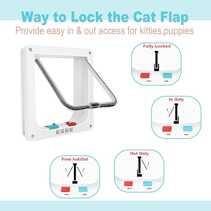 GDLF Winter Cat Window Box – Cat Window Perch Catio with Windproof Cover & Door, Fits 24.3–38.8" Openings (Min Height 16")