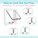 GDLF Winter Cat Window Box – Cat Window Perch Catio with Windproof Cover & Door, Fits 24.3–38.8" Openings (Min Height 16")