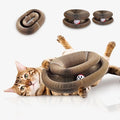 2Pcs Kitty Kurlz Cat Toys,Magic Organ Cat Scratching Board Toy for Indoor Cats, Twisty Paws Cat Toys, Foldable Accordion Honeycomb Kitten Kurlz Cat Scratcher with Ball