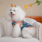 CuteBone Dog Shirts 2-Pack Soft Pet Clothes Breathable Summer Vest for Small Puppy and Stretchy Cat Apparel 2BX11XS