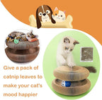 2 Pack Magic Organ Cat Scratching Board, Cat Accordion Scratching Post with Bell for Kitten Cats Interactive Kitten Fun Intelligence Physical Exercise Educational