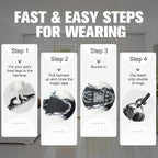 BEAUTYZOO Step in Dog Harness and Leash Set,Reflective Dog Harness No Pull No Choke Puppy Harness for Small Medium Large Dogs Cats,Soft Padded Mesh Vest Harnesses for Girl and Boy Pets,Black Plaid M