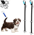 Duke & Dixie Dog Doorbells Training Potty 2 Pack Dog Bells Adjustable Door Bell Dog Bells for Potty Training Your Puppy The Easy Way Premium Quality 7 Extra Large Loud DoorBells Plus Whistle