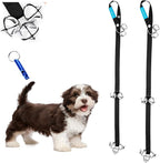 Duke & Dixie Dog Doorbells Training Potty 2 Pack Dog Bells Adjustable Door Bell Dog Bells for Potty Training Your Puppy The Easy Way Premium Quality 7 Extra Large Loud DoorBells Plus Whistle