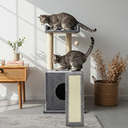 Cat Tree Replacement Parts 23.8 x 8.5 Inch Cat Tree Tower Accessories Sisal Ladder Scratching Board Kitty Scratcher Refill Board Furniture Parts for DIY Indoor Kitten Condo Activity Center