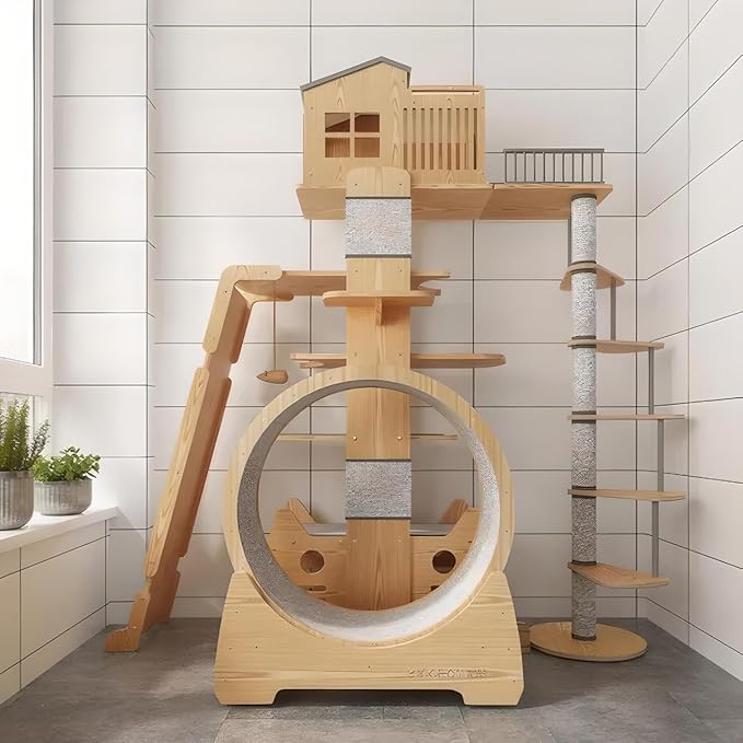 Cat Tree Tower House for Large Cats Style D