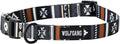 Wolfgang Heavy Duty, Adjustable Dog Collar with Quick Release Nylon Buckle for Walking & Training, NewMoon Print, Medium