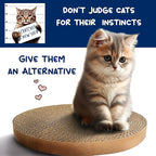 HQRP 3-Pack Round Cat Scratcher Refill, 10'' Round Scratch Pads for Cats, Refill for Cat Scratcher with Ball, Circular Cardboard Insert, Medium
