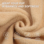 BEAUTYZOO XS Dog Sweaters, Soft Fleece Vest Pullover Dog Jacket with D-Ring Leash Attachment, Warm Winter Dog Clothes Cold Weather Doggy Chihuahua Sweater for Small Dogs Cats Boy or Girl, XSmall