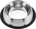 Loving Pets Stainless Steel Non-Tip Dog Bowl – Heavy Duty No Spill Dog Bowl with Removable Rubber Base – Durable, Non-Skid Stainless Steel Dog Food Bowl & Dog Water