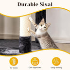 Large Cat Tree with Scratching Posts, Bed, Hammocks & Condos – Multi-Level Cat Tower for Playful Cats, 74" Modern Jungle Gym for Multiple Cats, Grey