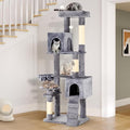YITAHOME 70.8in Cat Tree Tower for Indoor Cats: Multi-Level Kittens Pet Play House Condo Furniture Activity Center with Scratching Posts Stand, Light Grey