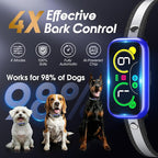 Dog Bark Collar Pro, Instant Bark Solution, Smart Anti Barking Device with 4 Correction Modes, Fast-Acting Barking Collar for for Large Medium Small Dogs 5-150lbs, Ideal for Home & Outdoor Use