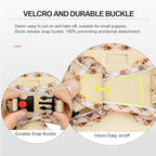 Mercano Soft Mesh Dog Harness and Leash Set, No-Chock Step-in Reflective Breathable Lightweight Easy Walk Vest Harnesses with Safety Buckle for Small Dogs, Cats (Beige, M)
