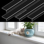Ultra Clear Window Sill Protector - Scratch & Chew Proof Pet Guard for Dogs & Cats, Easy Install Transparent Ledge Cover, No Residue
