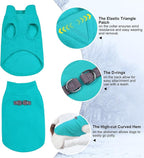 BEAUTYZOO Dog Fleece Vest Sweater Winter Jacket for Small and Medium Dogs with D-Ring Leash Cold Weather Coat Hoodie for XS S M Dogs Boy or Girls, Blue L