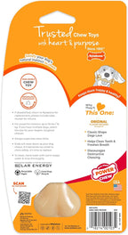 Nylabone Power Chew Original Bone - Durable & Tough Chew Toys for Aggressive Chewers - Durable Dog Toy for Medium Breeds - Original Flavor, Medium, Up to 35 Ibs. (1 Count)