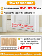 8.69Ft(L) Carpet Protector for Pets - Anti-Slip Cat Carpet Protector, Scratch Resistant Pets Scratch Stopper, Easy to Cut Floor Runner Under Doorway to Prevent Tearing
