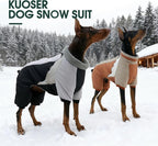 Kuoser Thick Dog Coat,Windproof Dog Jacket for Small Dogs, Warm Puppy Winter Coat Reflective Pet Cold Weather Coats with Zipper, Black S