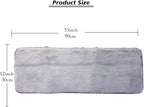 Soft Cat Window Sill Dog Pad Perch,Fluffy Windowsill Dog Pet Mat Pillow Seat Bed, Cat Pet Cushion for Window Sill Mat (Gray, 12"x35")