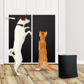 BNOSDM Self-Adhesive Dog Nail File Scratcher Emery Paper Cat Nail Scratch Board Replacement Sandpaper, Cuttable Pet Furniture Scratching Pad Protector for Door and Wall (12in*16ft, Black)