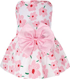 choyaxo Floral Dog Dress Cute Dog Skirt Pet Dress Summer Pet Clothes for Puppy Small Cats