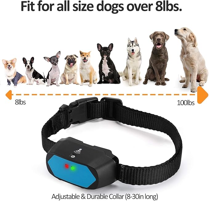 Citronella Dog Training Collar with Remote【Can't Work Automatically】, 3 Modes Spray/Vibration/Beep, Humane Safe Citronella Bark Collar,500ft Waterproof Rechargeable No Shock Spray Dog Trainer