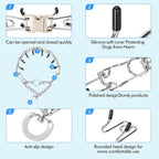 Adjustable Pinch Dog Training Collar Quick Release Buckle with Two Extra Links for Large Dogs