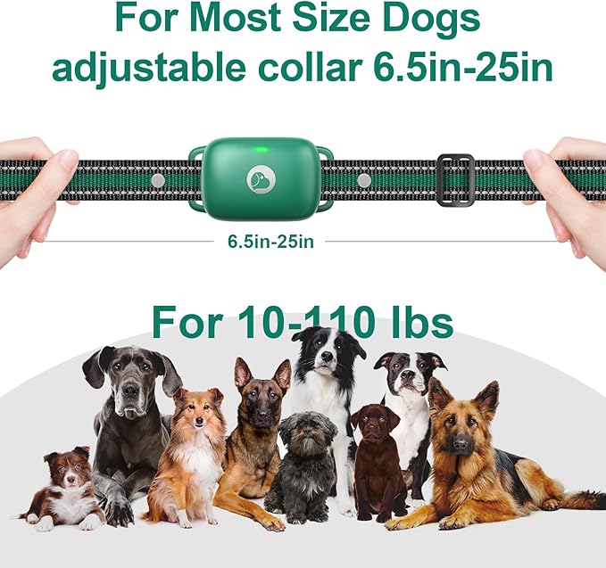Touch-Screen Dog Shock Collar with Security Lock, 2600FT Dog Training Collar Features 3 Training Modes, Rechargeable & Waterproof, Suits Dogs of All Breeds and Sizes