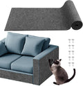 Cat Scratch Furniture Protector for Couch, Wall & Door Guard, Trimmable Self-Adhesive Scratch Pad, DIY Climbing Mat, Deterrent, Scratching Post Replacement (78.7''x15.8'', Gray)