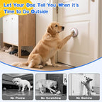 ChunHee Dog Door Bell for Potty Training – Wireless Doggie Doorbell to Go Outside, 1.6in Touch Surface, Easy for Puppy & Adult Dogs, IP55 Waterproof, 500FT Range, 55 Ringtones, Adjustable Volume