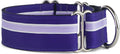 If It Barks - 1.5" Martingale Collar for Dogs - Adjustable - Nylon - Strong and Comfy - Ideal for Training - Made in USA - Medium, Grape Crush