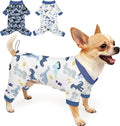 Glittme 2PACK Dog Pajamas Soft Dogs Clothes for Small Medium Dogs Elastic Cats Apparel Breathable Dog Pjs for Puppy