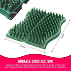 The Original ScratchnAll Animal Scratch Pad, Flexible Acupressure Nubs & Interlocking Design, Very Durable & All-Weather, Great for Domestic, Barnyard and Zoo Animals - USA Made, Hunter Green